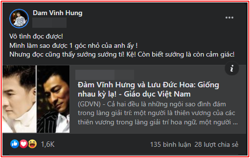 Xôn xao nữ nhạc công giống hệt Phi Nhung, Đàm Vĩnh Hưng cũng chia sẻ bài so sánh mình với Lưu Đức Hoa Ảnh 4