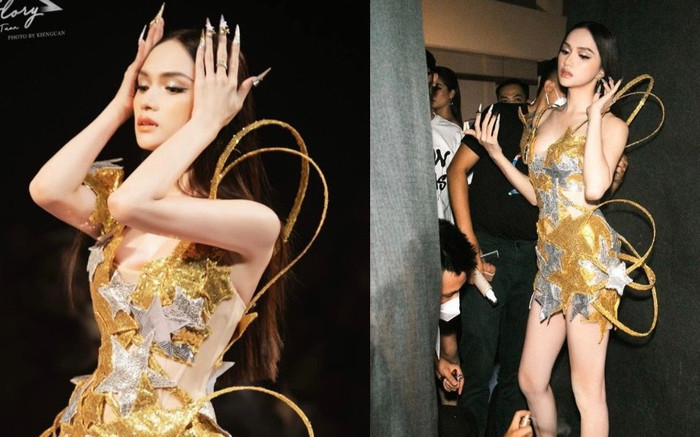 Visual 'cuỗm hào quang' của Hương Giang chiếm trọn spotlight trên sàn catwalk Ảnh 2