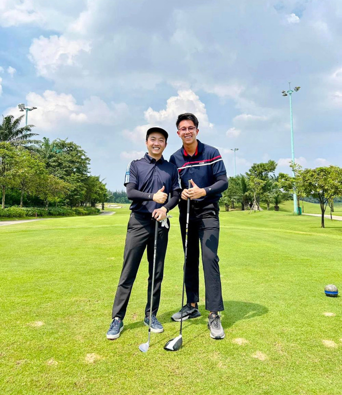 Công Vinh, Trâm Anh đam mê chơi golf như Cường Đô La và Hiền Hồ Ảnh 4