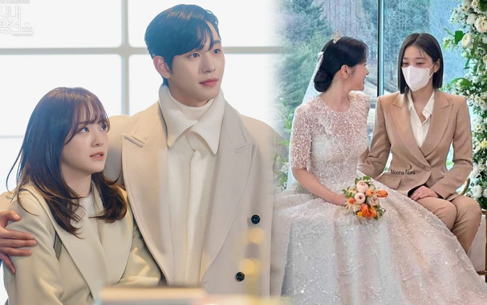 Lộ ảnh Kim Se Jeong mặc váy cưới ở Hẹn Hò Chốn Công Sở: Chim thủy tổ và bạch tuộc sẽ về chung một nhà? Ảnh 2