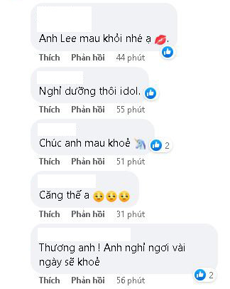 Dân tình đều hi vọng nam nghệ sĩ giữ gìn sức khỏe 