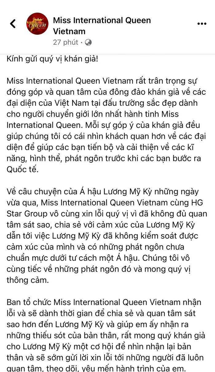 Netizen đòi phế truất Á hậu chuyển giới vì phát ngôn chợ búa, Miss International Queen Vietnam nói gì? Ảnh 6