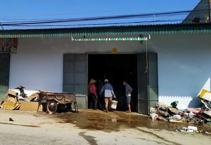 Hiện trường nơi ông S. cưa phải đầu đạn gây tử vong. Ảnh: Giadinh.suckhoedoisong.vn