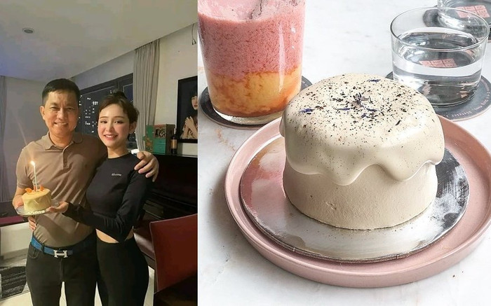 Chiếc bánh sinh nhật nhỏ xíu trên tay Hiền Hồ khi ăn với đại gia U60 có giá bao nhiêu? Ảnh 2