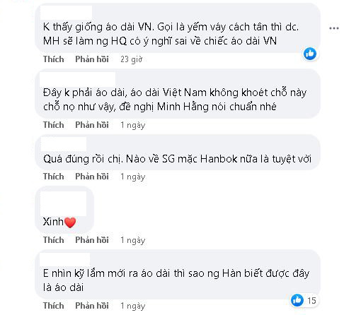 Khán giả đều không phủ nhận nhờ bộ đồ mà vóc dáng của Minh Hằng được phô trọn triệt để, tuy nhiên nhiều người đều đồng tình bộ đồ này đã bị biến tướng khó có thể nhận ra đây là áo dài
