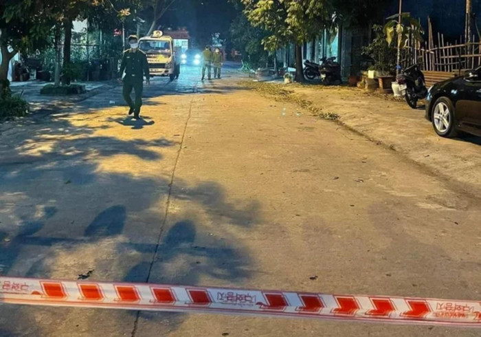 Khu vực hiện trường xảy ra vụ việc. (Ảnh: Ninh Bình 24h).