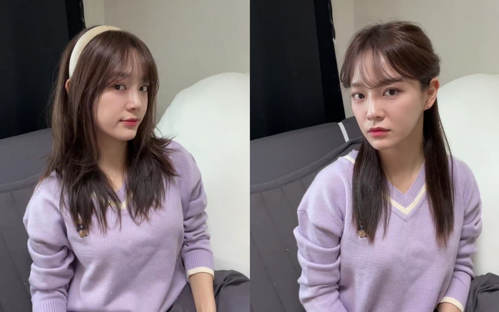 Kim Se Jeong livestream trò chuyện cùng fan khi đang điều trị Covid-19.