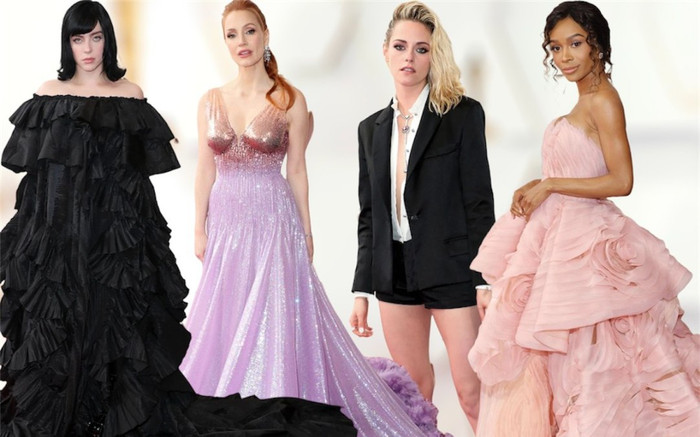 Xiêm y 'cháy' nhất Oscar 2022: Billie Eilish diện váy 'góa phụ đen', Kristen Stewart chặt đẹp hội chị em Ảnh 2
