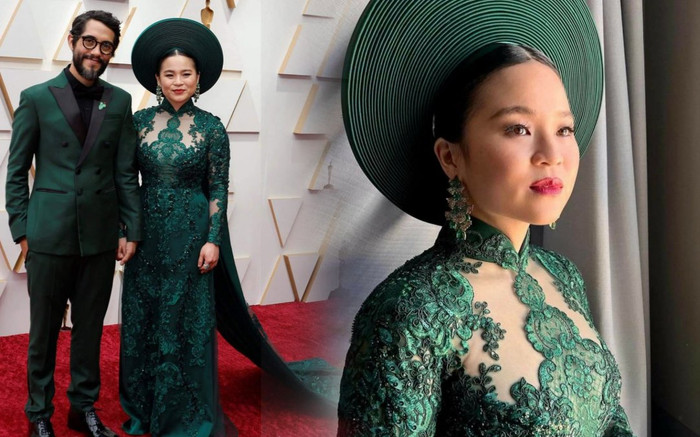Lần đầu tiên trong lịch sử Oscar: Áo dài Việt rạng rỡ chiếm trọn spotlight trên thảm đỏ Ảnh 2