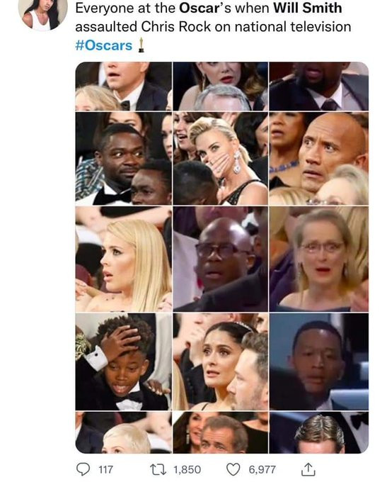 Một khán giả đã tổng hợp biểu cảm của dàn khách mời.