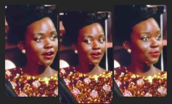 Gương mặt ái ngại của một khách mời tại Oscar 2022.