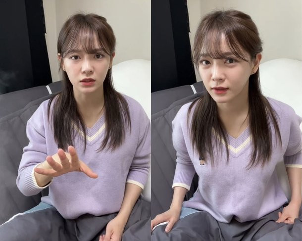 Sejeong trong buổi livestream.