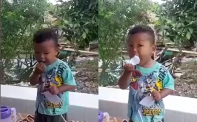 Hy hữu cậu bé 3 tuổi có sở thích ăn giấy, mẹ bé tiết lộ thêm món khoái khẩu khác còn gây sốc hơn Ảnh 2