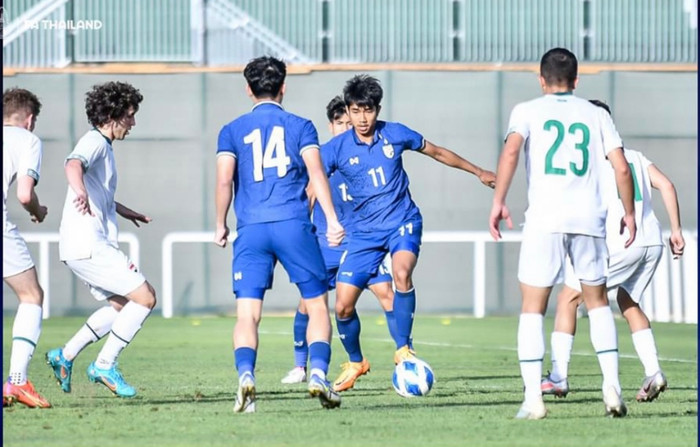 U23 Thái Lan toàn thua ở Dubai Cuo 2022.