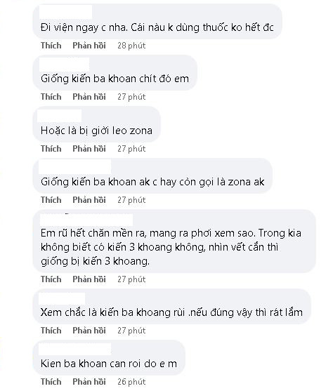 Ở dưới phần bình luận, khán giả đều không khỏi lo lắng và đưa ra những ý kiến khác nhau về bệnh ngoài da của con gái Pha Lê