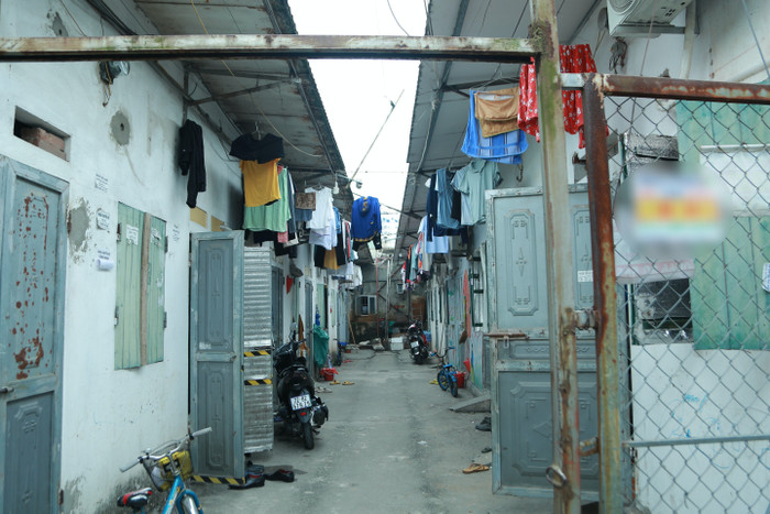 Xóm trọ nơi có nhiều công nhân sinh sống.