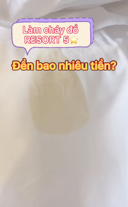 Làm cháy vỏ đệm trong phòng hạng sang của resort 5 sao, cô gái 'khóc thét' khi biết số tiền phải đền bù Ảnh 5