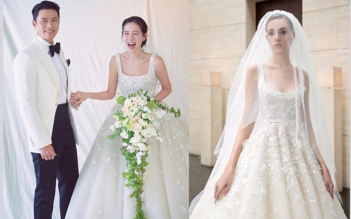 HOT: Bóc mác váy cưới lộng lẫy chuẩn công chúa của Son Ye Jin, soi ra mới thấy mặc đẹp hơn cả model Ảnh 2