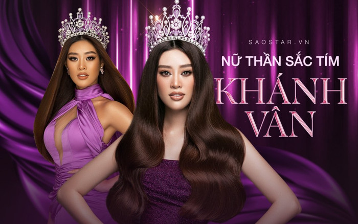 Hoa hậu Khánh Vân đích thị là nữ thần sắc tím: Diện váy tím quá đẹp - thần thái bao sang Ảnh 2