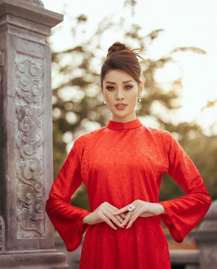 Chắc chắn, với tư cách đại sứ, Khánh Vân nghiễm nhiên xuất hiện tại sự kiện ý nghĩa này.