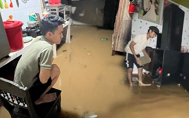 Miền Trung mưa lớn dị thường, người dân trắng đêm canh lũ Ảnh 2