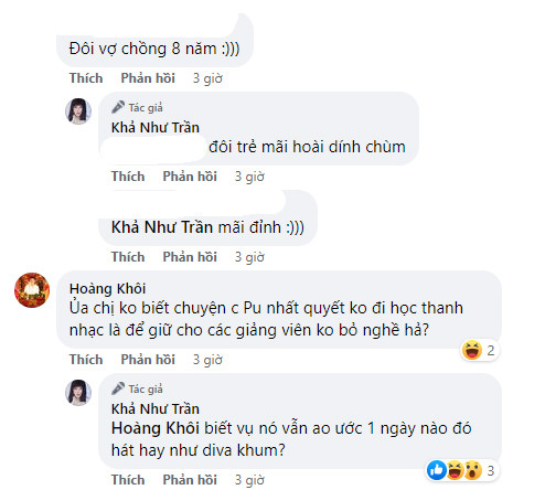 Màn tương tác hài hước của Khả Như và đồng nghiệp.