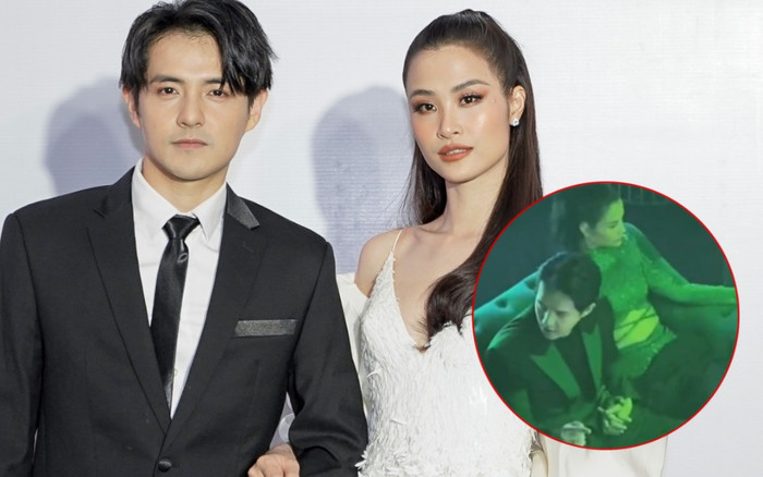 Trò chuyện cùng bạn bè tại sự kiện, Ông Cao Thắng vẫn nắm chặt tay Đông Nhi không rời Ảnh 2