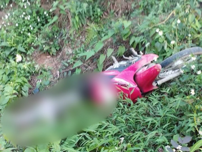 Hiện trường vụ tai nạn.