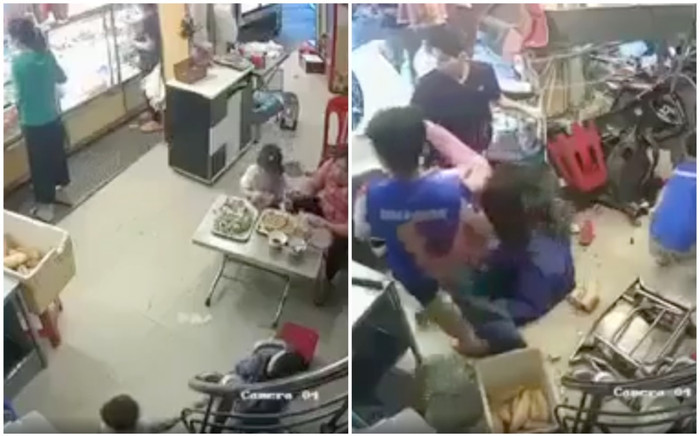 Clip khoảnh khắc 'xe điên' lao thẳng vào tiệm bánh mì làm 6 người bị thương Ảnh 2