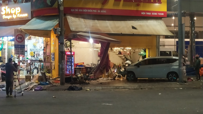 Hiện trường vụ tai nạn. Ảnh: H.Đ/Thanh Niên