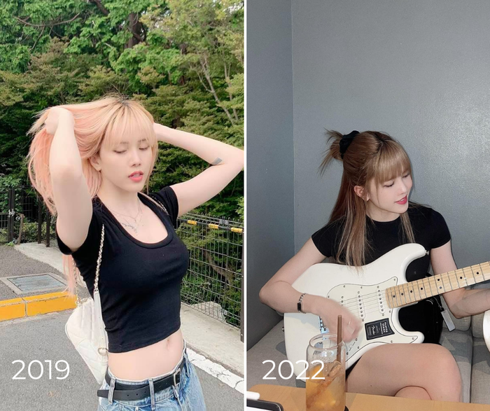 So sánh giữa ảnh của 2019 và 2022 thì cô Thiều không hề có sự thay đổi trong phong cách make-up lẫn ăn mặc. 