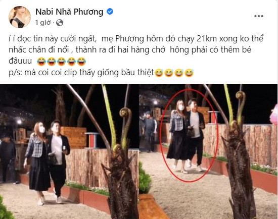 Bài đăng phủ nhận tin đồn mang thai của Nhã Phương.