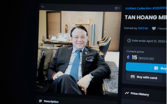 NFT hình chủ tịch Tân Hoàng Minh được rao bán với giá hơn 1 tỷ đồng Ảnh 2