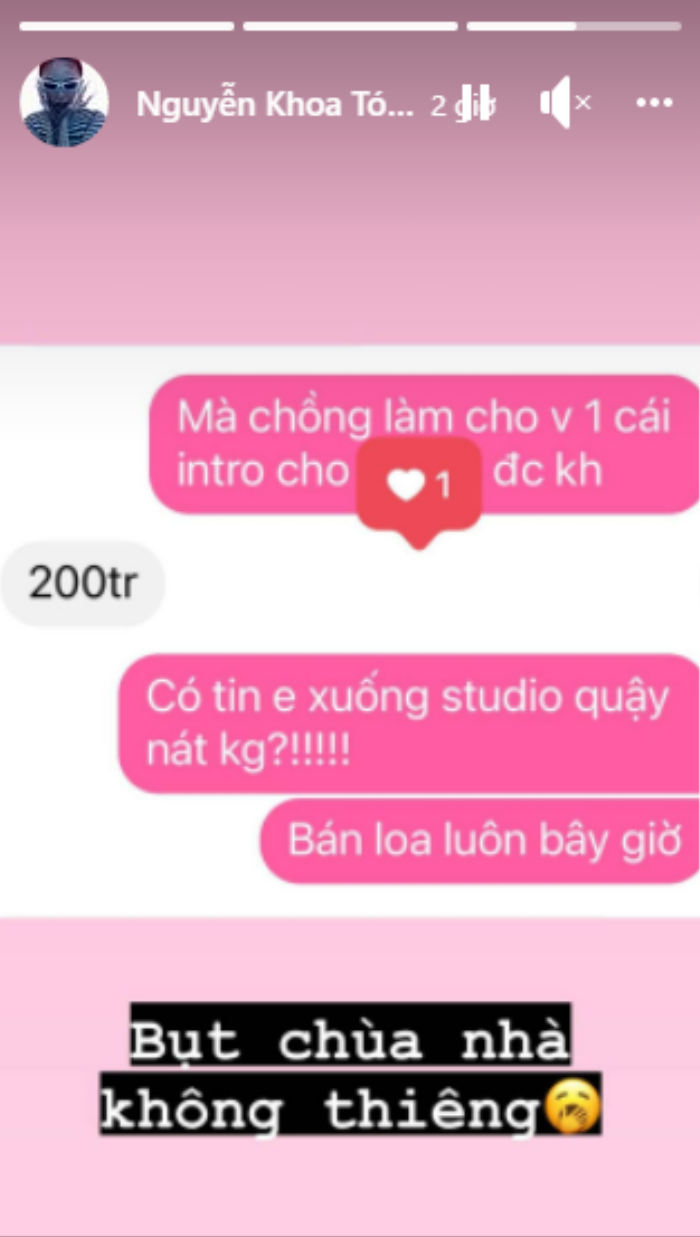 Tóc Tiên bất lực lên tiếng 'phốt' một nhân vật vì bị 'hét giá' 200 triệu đồng Ảnh 1