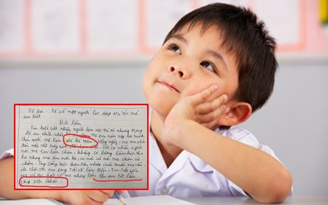 Viết bài văn về công việc của mẹ, học sinh tiểu học kể luôn cả tính xấu rồi 'quay xe' vào phút chót Ảnh 2
