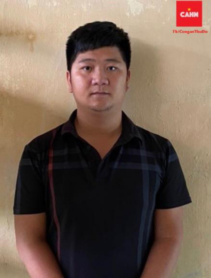 Đối tượng Nguyễn Quốc Hưng. (Ảnh: CA Hà Nội).