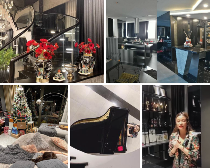 Hình ảnh bên trong căn hộ của Hoàng Thuỳ Linh.