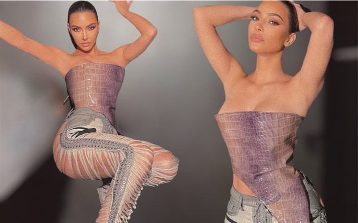 Style hở bạo chạm nóc với chiếc quần rách 'không lối thoát' của Kim Kardashian Ảnh 2