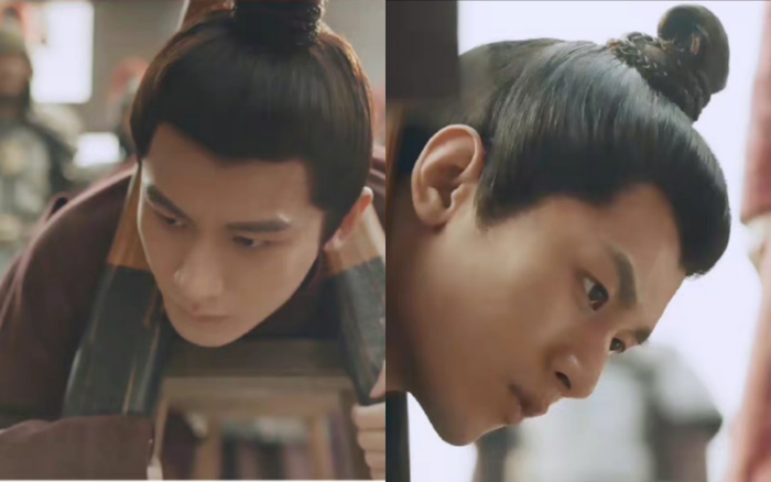 Biểu cảm của Thành Nghị khi bị tẩn vào mông.