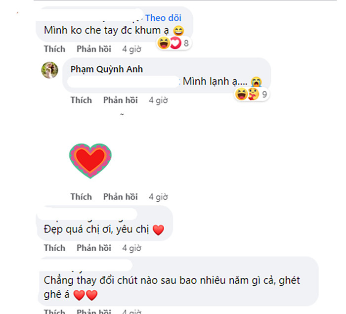 Khán giả hỏi Phạm Quỳnh Anh 'đừng che tay được không'