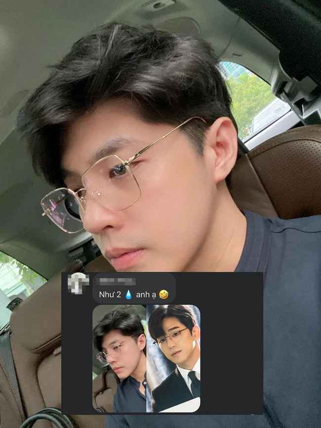 Bức ảnh khoe góc nghiêng của Noo Phước Thịnh bị mang ra so sánh với nam phụ phim Hẹn Hò Chốn Công Sở.