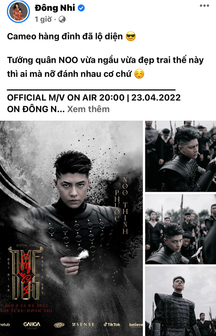 Bài post của Đông Nhi hé lộ cameo 'hàng khủng'