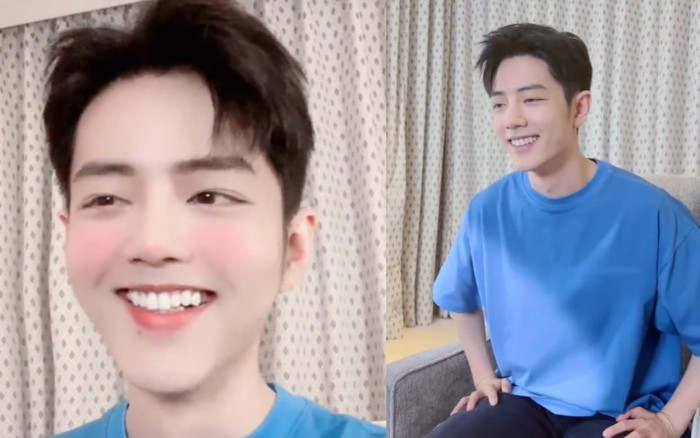 Tiêu Chiến bất ngờ xuất hiện với khuôn mặt 'tròn quay' nhưng vẫn tự luyến khen mình đẹp? Ảnh 2