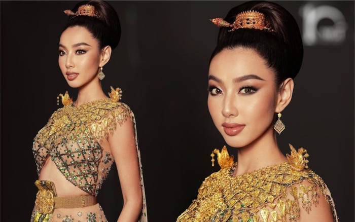 Thùy Tiên hoá nữ vương trong sắc phục truyền thống Thái Lan, biết giá mới 'bật ngửa' Ảnh 2