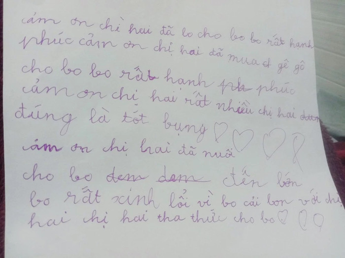 Bức thư của cậu bé lớp 1 gửi cho em trai của mình&nbsp;