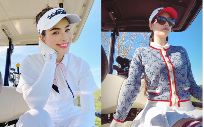 Phạm Hương ngưng khoe cuộc sống vương giả, hóa nữ hoàng sân golf 'bình dị' Ảnh 2
