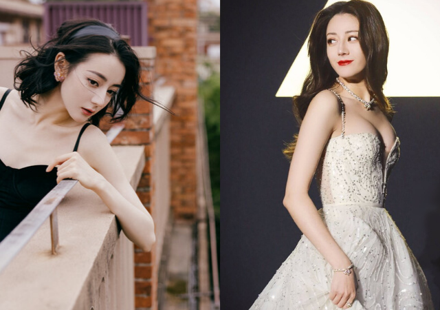 Sự khác biệt trước và sau giảm cân của Địch Lệ Nhiệt Ba. 