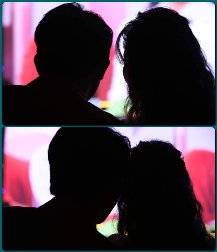 Đây là hình ảnh Trấn Thành và Hari Won được chụp từ đằng sau