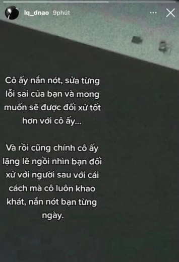 Tên tài khoản lq_dnao đăng tải tâm thư khiến dân mạng dậy sóng.