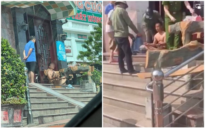 Thanh niên trần truồng 'luyện công' giữa phố, người dân ngán ngẩm: 'Vật nó ra, mặc quần cho nó' Ảnh 2